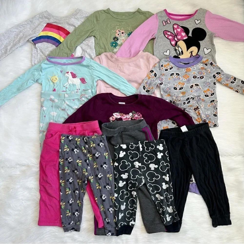 24 Months Baby Girl Long Sleeves & Pants Set LOT